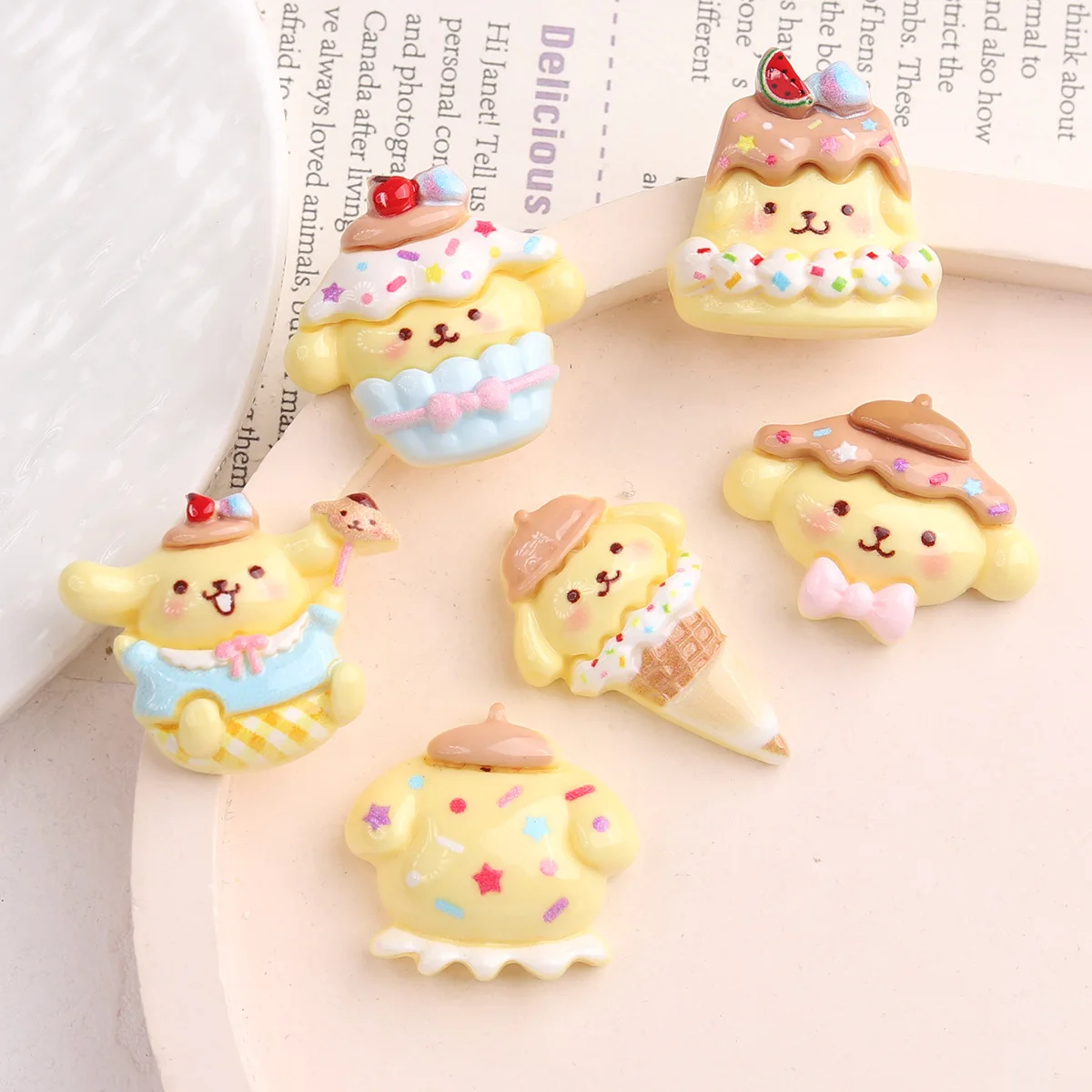 10Pcs New Kawaii Soft Cute Hat Cartoon AnimalSeries Flat Bottom Scrapbook DIY Craft For Nail 3D Decorations Jewelry A119 view 4