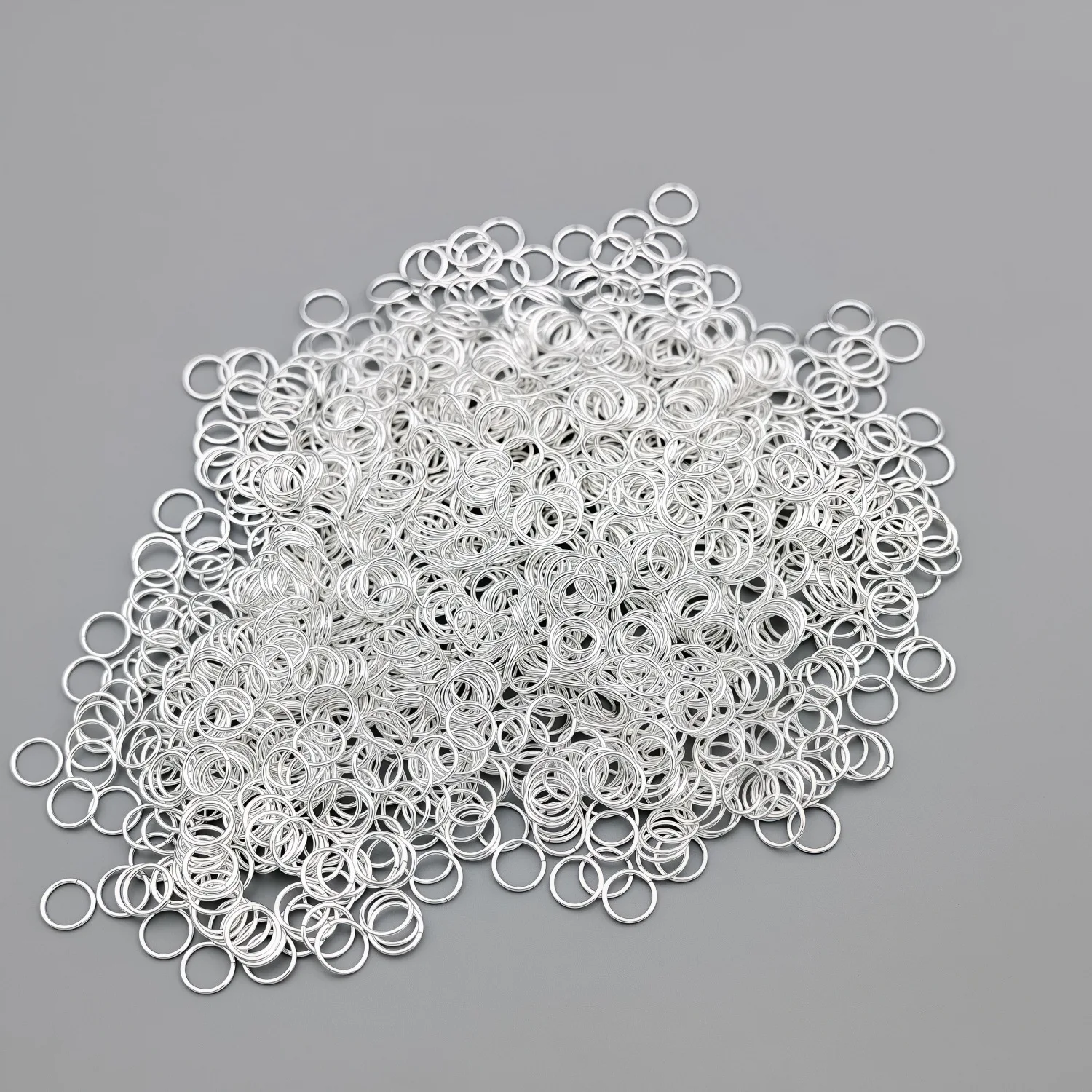 Viel/Packung geteilte Biegeringe aus 925er-Sterlingsilber, Verbinder für die Reparatur von DIY-Schmuckherstellungsartikeln, Armbändern und Halsketten – Detail 4