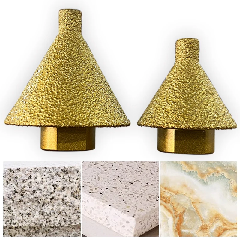 

1Pc 38/50mm Diamond Beveling Chamfer Bit For Angle Grinder Ceramic Tile Marble Quartz Stone Hole Drilling Bit Grinding Head