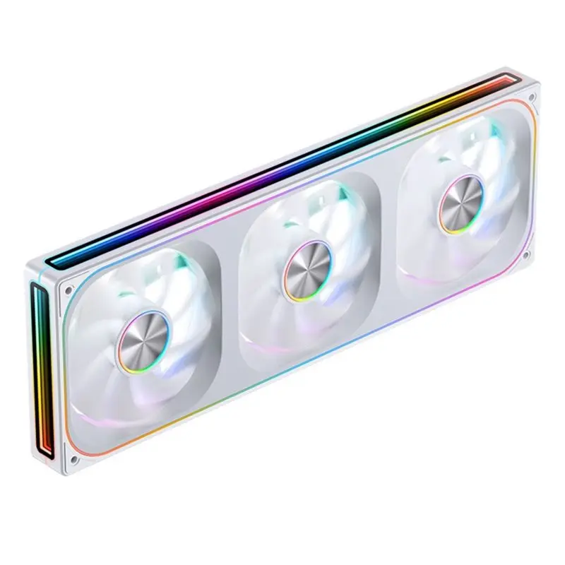 

A46M-ZA-360 Case Cooling Fan 12Cm ARGB Building Block Fan PWM Silent Chassis Fan Connected W
