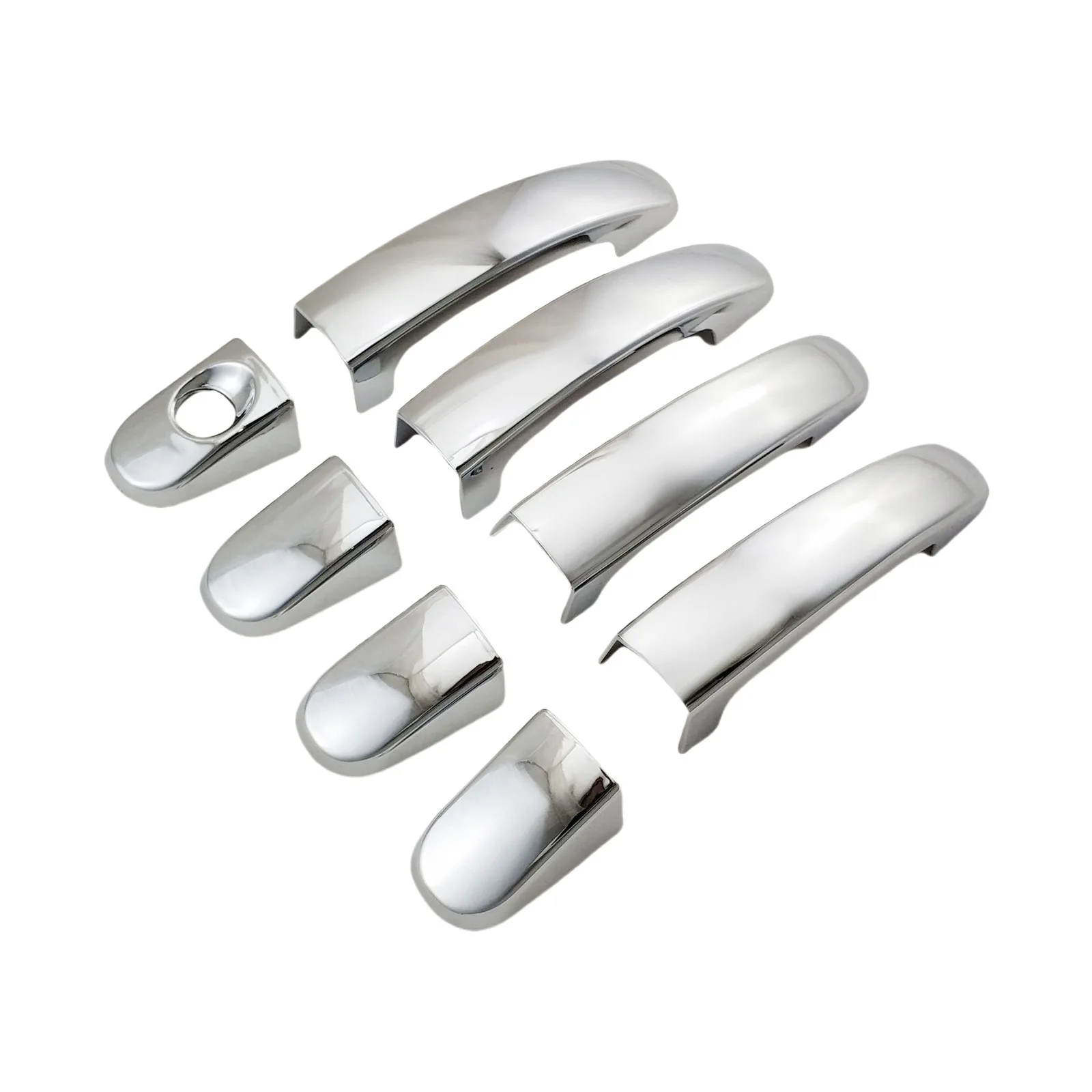 Gloss Electroplated ABS Outer Door‑Handle Protector Shell Pick‑up Truck Exterior Styling Parts Fit for Mazda BT‑50 2012‑2019