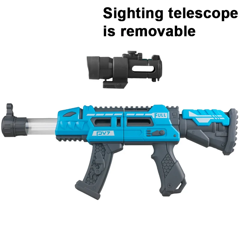 DIZ TOYS 45 سنتيمتر رصاصة طرية بندقية اللعب لون عشوائي M416 ندبة نموذج طفل لعبة اطلاق النار سلاح دليل رغوة الكرة قاذفة الأطفال هدية