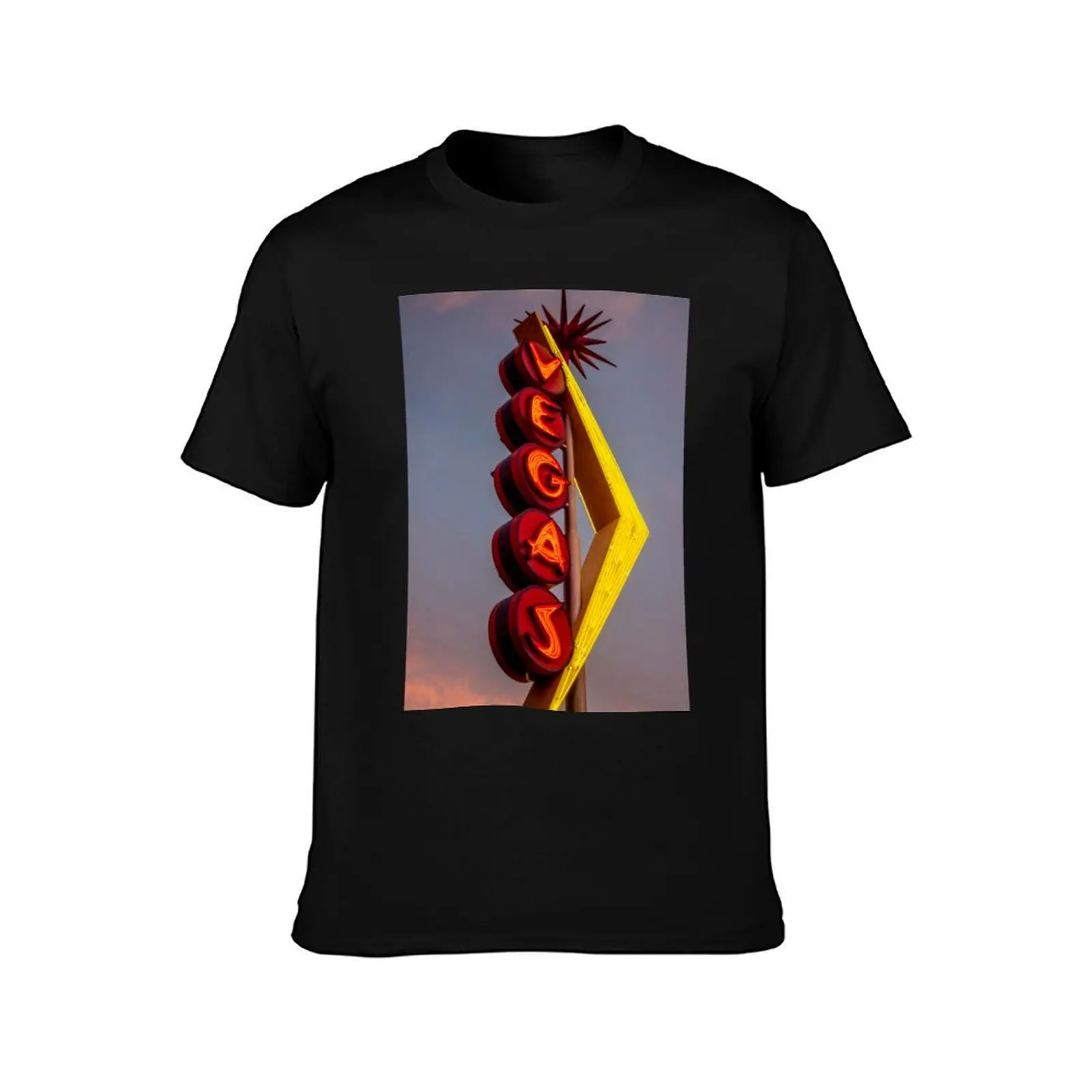 Fremont District, Downtown Las Vegas, Las Vegas, Nevada, USA. T-Shirt Classic Crew Neck Cotton T-Shirt