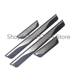 For Geely emgrand 2021 2022 2023 Accessories Door Sill Protector Scuff Plate Threshold Pedal Car Sticker Trim Styling