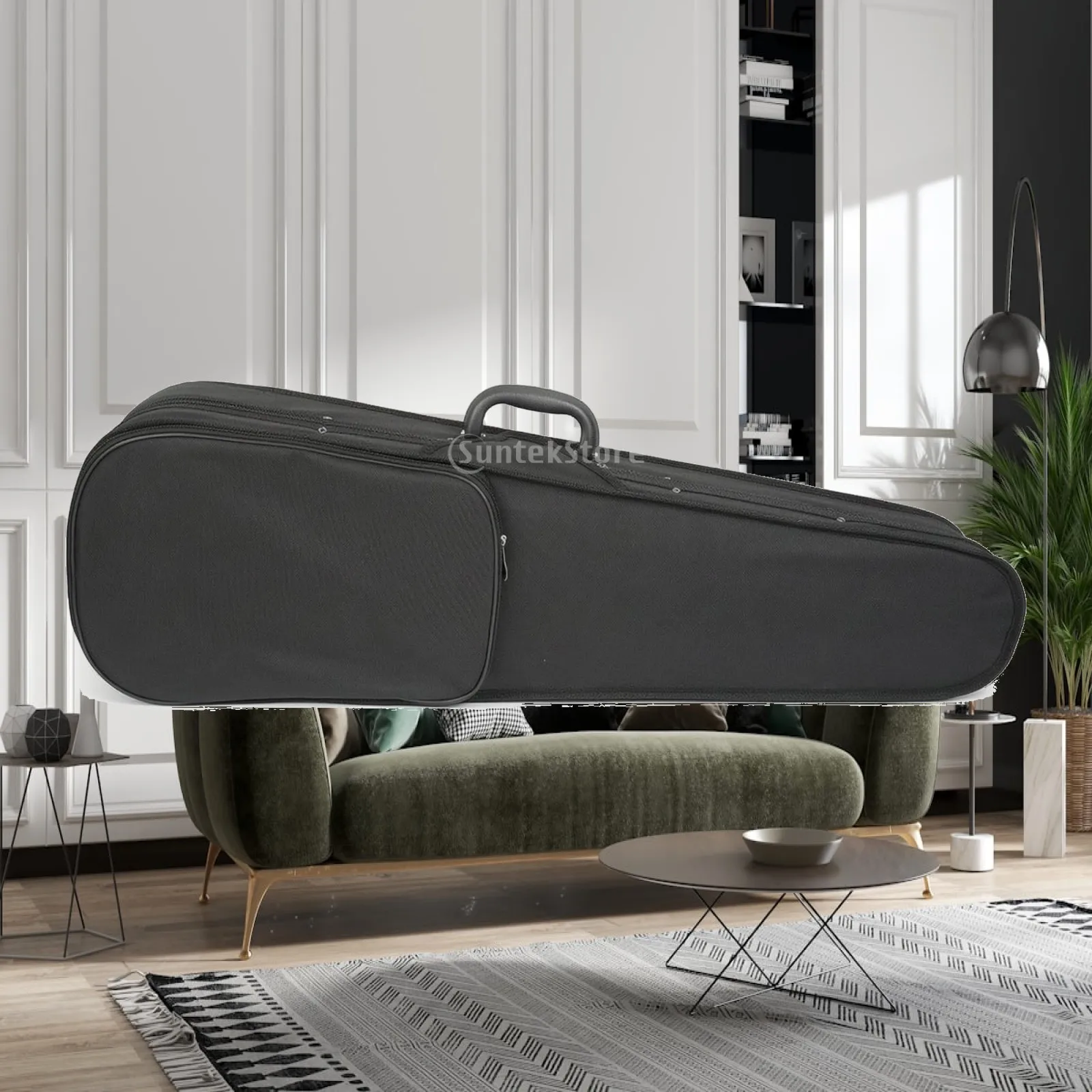 Hard-Shell Triangular Violin Case Shielding Violin Case Easy to Carry