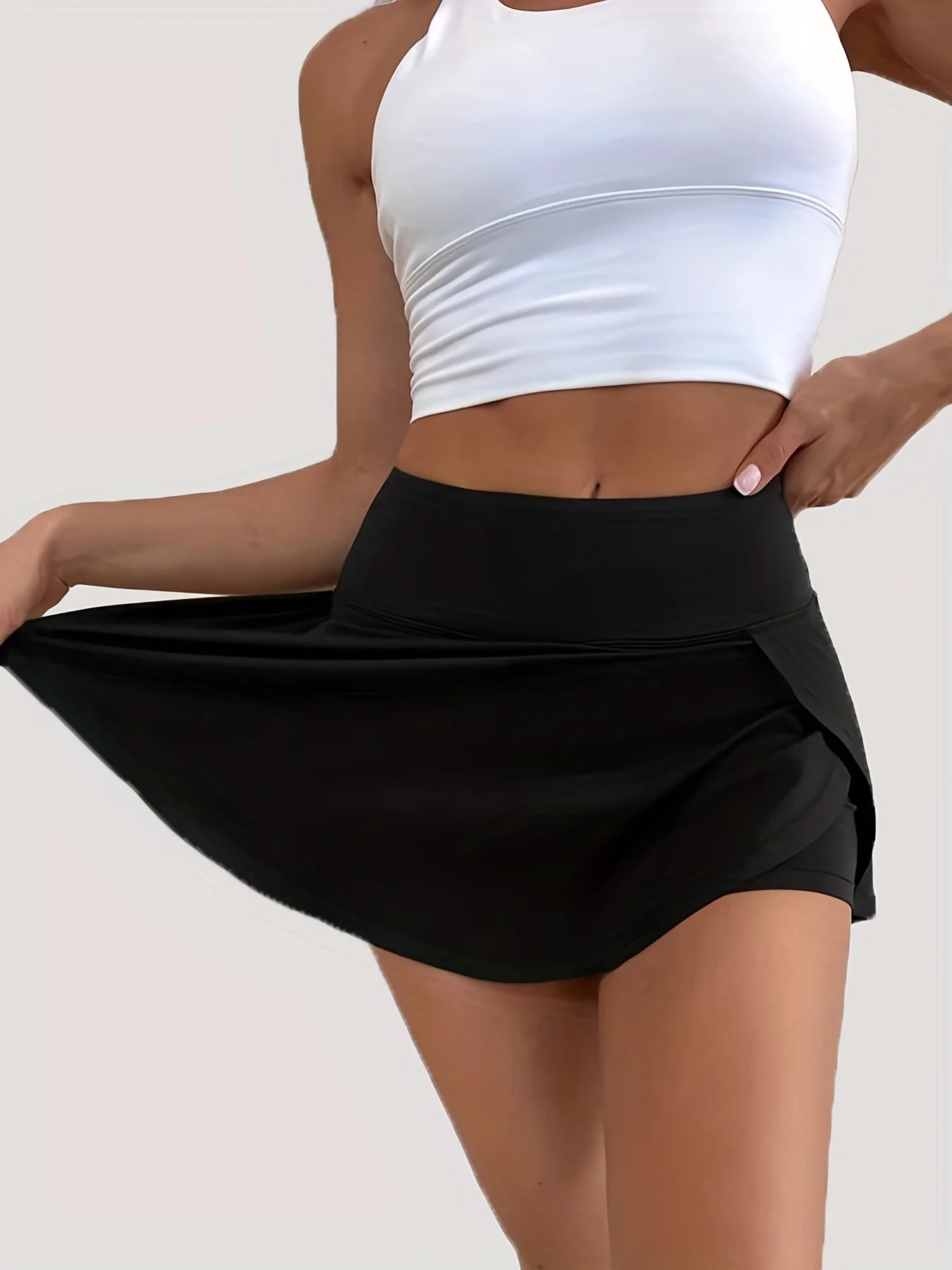 New High-waist-waist Yoga Dress Sports Skirt for Women to Wear Loose and Thin running shorts