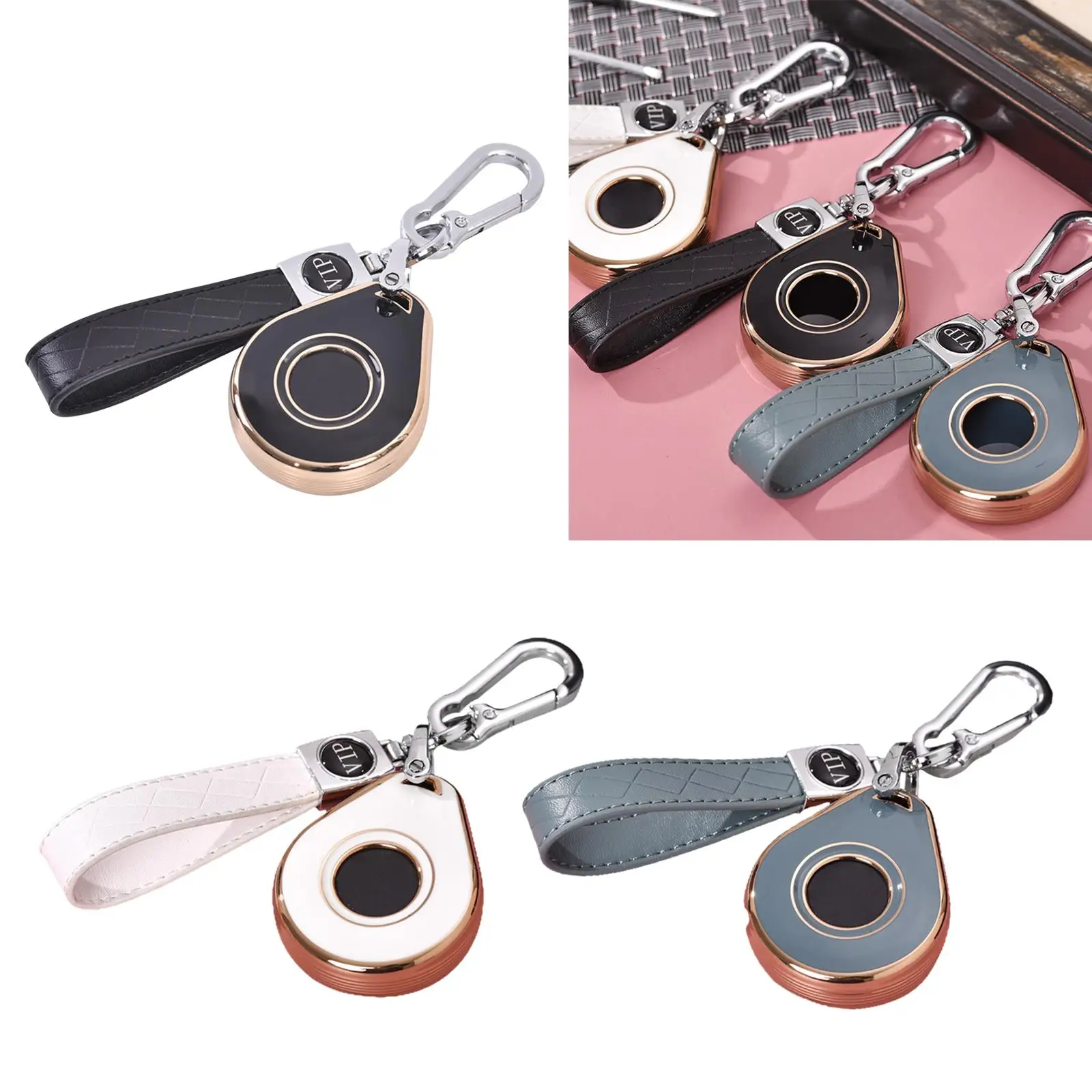 Key Cover Keychain Cover TPU PU Durable Gifts Flexible Protection Key Case