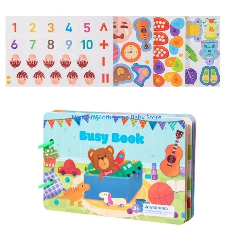 كتاب الحسية كتاب الرسوم المتحركة مطابقة كتب لعبة الكتب للأطفال