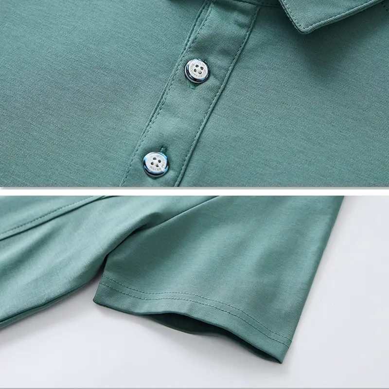 Summer Short Sleeve Polo Shirts Men Plus Size 7XL Solid Color Casual Fashion Stretch Polo Shirt Male Big Size 7XL - Image 6