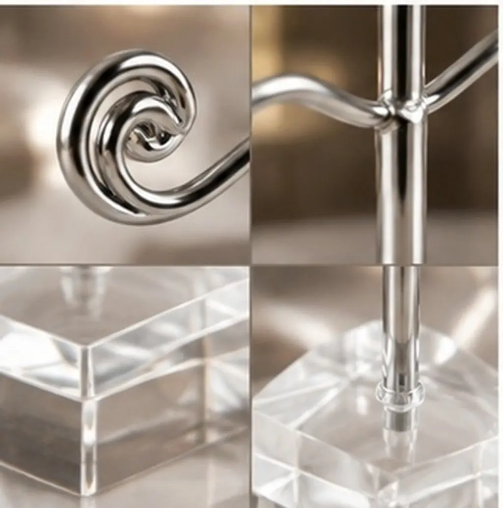 1Set Earring Display Rack Heavy-Duty Acrylic Earrings Stand for Quick Access Organization Glamorous Bedroom Decor Jewelry