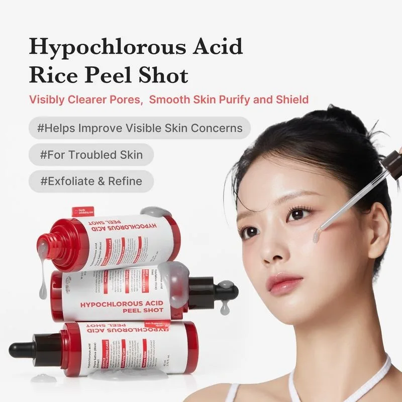 

Hypochlorous Acid Face Body Exfoliating Serum Set Gentle Exfoliates Hydrates Enhances Skin Texture for Soft Smooth Skin
