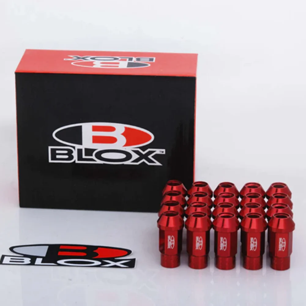 Blox Jdm Racing Wheel Lug Nuts M12 X 1.25MM M12 X 1.5MM 50MM Aluminium Forged 7075 Wheel Lug Nuts Screw For Nissan Subaru Suzuki