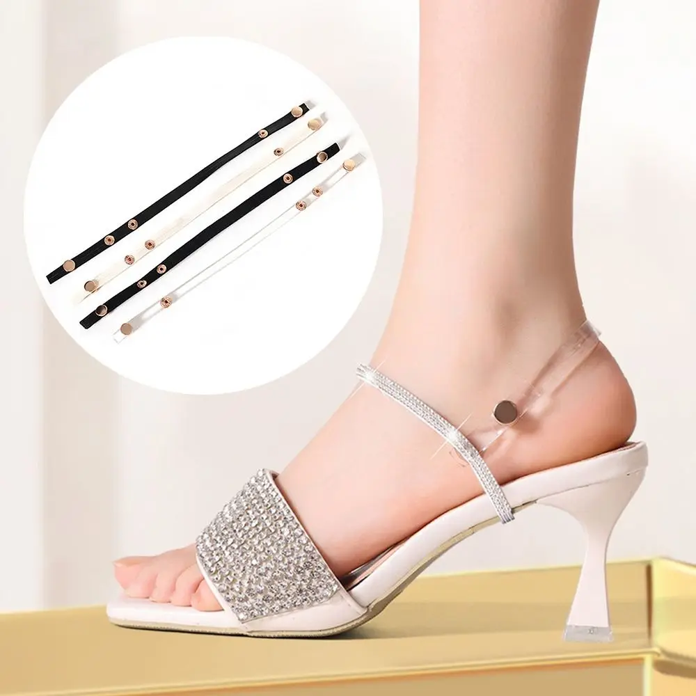 Transparent High Heels Bundled Shoelaces Adjustable Invisible Lace-up Shoelaces Anti Slip Shoe Accessories Ankle Shoelace