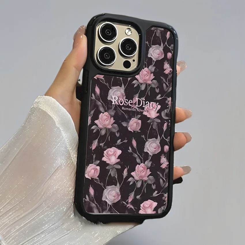 Чехол для телефона для iphone 16, 15, 14, 12, 13, 11 Pro Max Plus с клубничной росписью для Samsung Galaxy S23 S24 S25 Plus Ultra 5G, твердый чехол