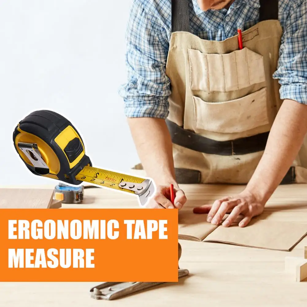 

Scale Measuring Tape Steel Metric Tape Measure Set Retractable Self-locking Ruler Kit for Multifunctional Measuring 3/5/7m