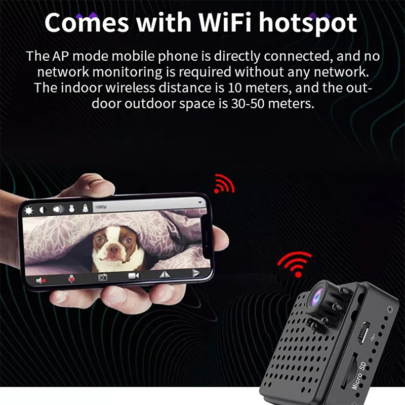 Wireless 4K Surveillance Camera Smart Home Outdoor Security Wifi Camera with Night Vision Motion Detection for Baby Pet Elderly