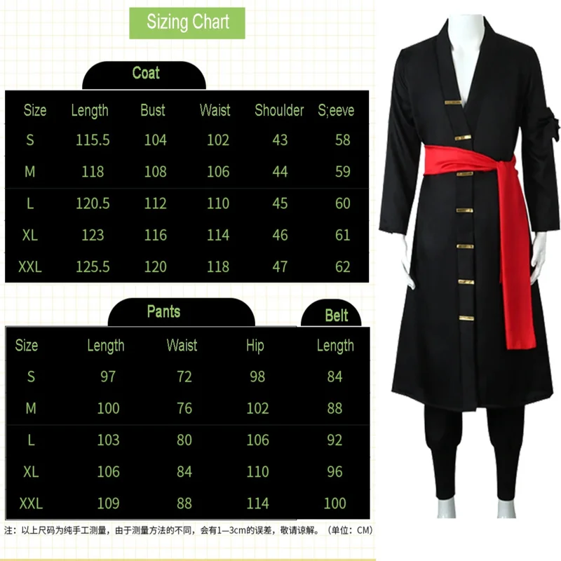 Anime Roronoa Zoro Shanks Cosplay Halloween Costume Women Men Kimono Robe Cloak Party Role Play Clothes Wig Set
