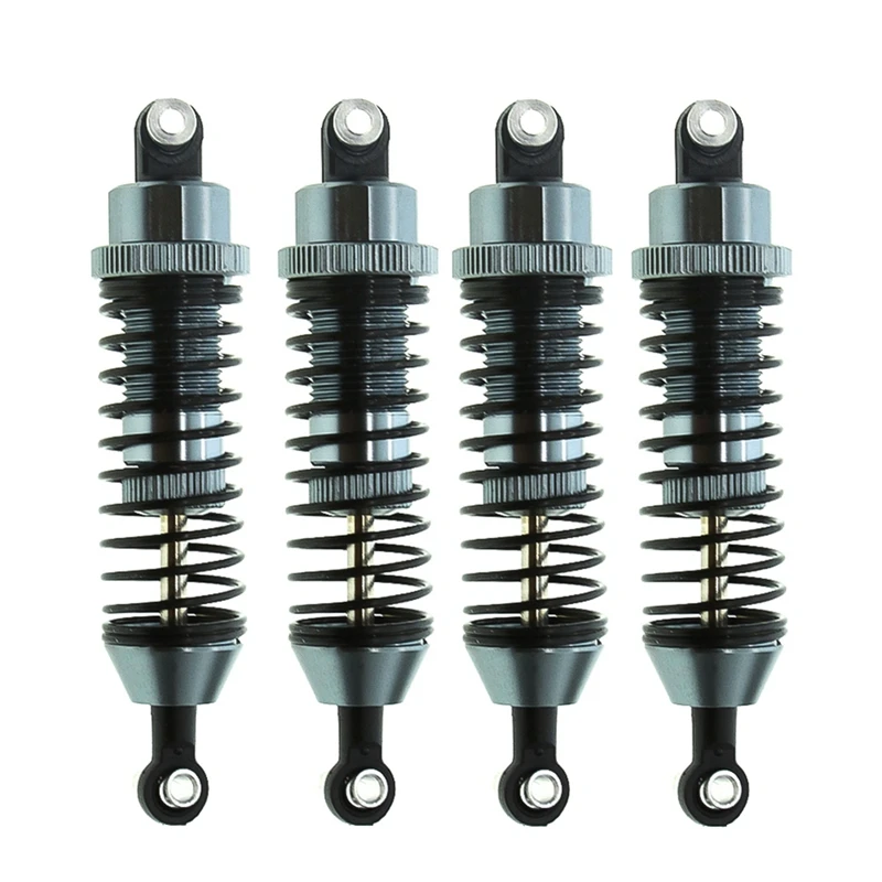 4Pcs 85Mm Metal Shock Absorbers Damper For Redcat Gen8 Gen 8 Scout II 1/10 RC Crawler Car Model Car Upgrade Parts ,Titanium