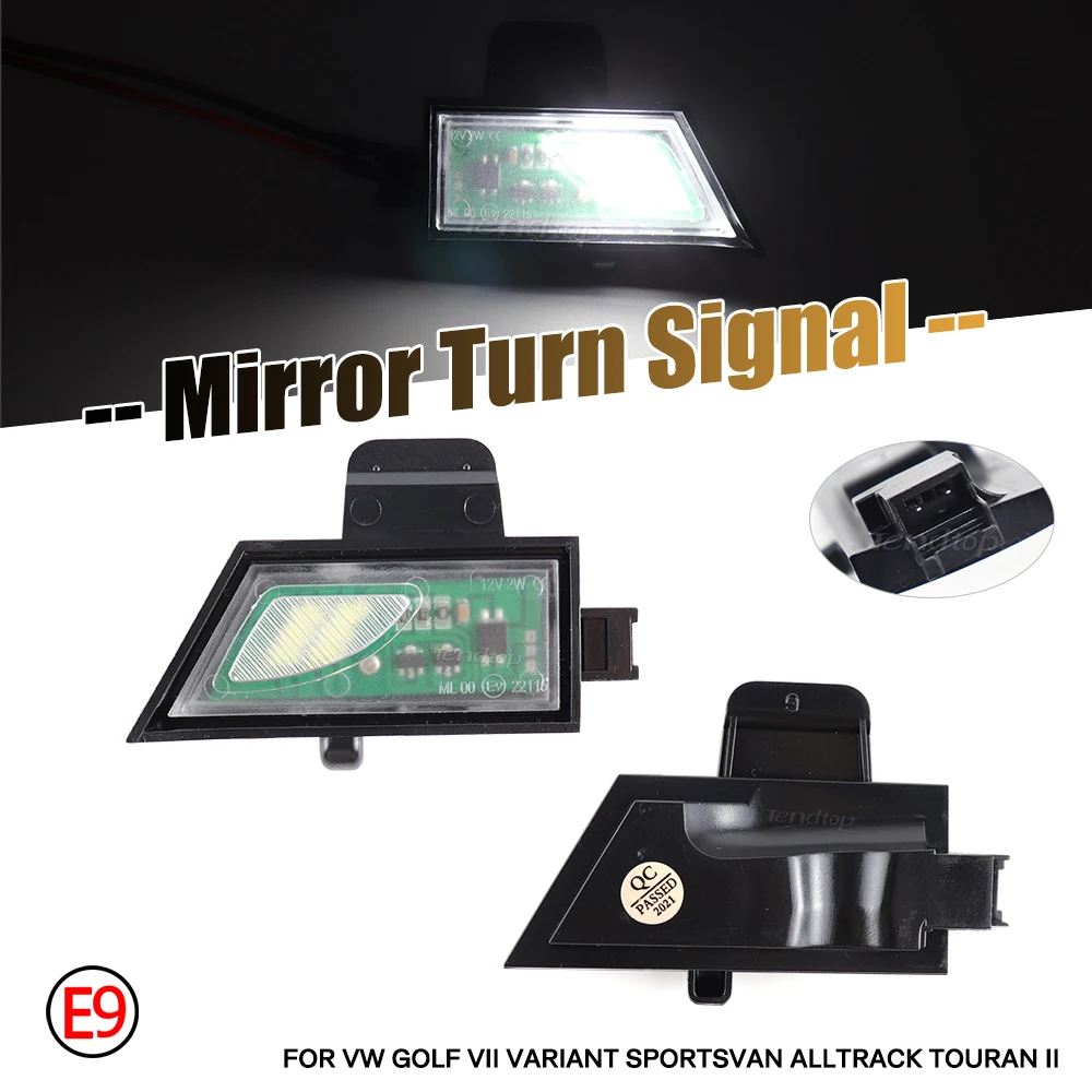 Led Under Side Mirror Puddle Lamps Under Mirror Welcome Lights Kits For VW Golf 7 MK7 Variant GTI R20 Sportsvan Touran MK3