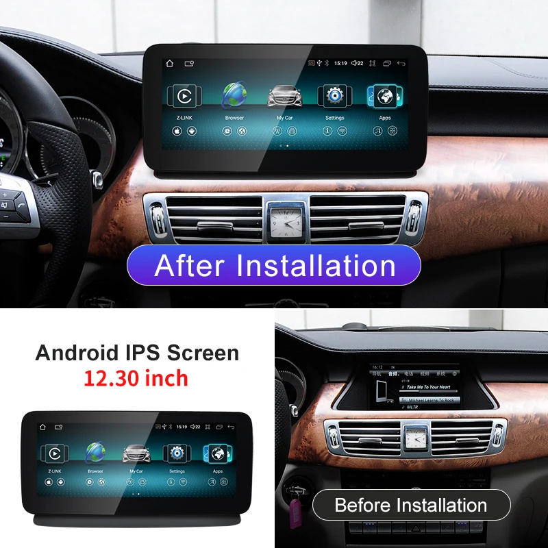 12.30inch New Android Car Radio Multimedia Video Player Wifi 4G GPS FOR Mercedes Benz CLS W218 X218 Wireless Carplay Player GPS