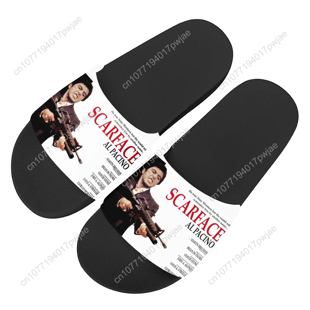 Scarface Slippers Home Water Shoes Hot Movie Tony Montana Al Pacino Men Women Teenagers Beach Pool Sandals Custom Summer Slipper