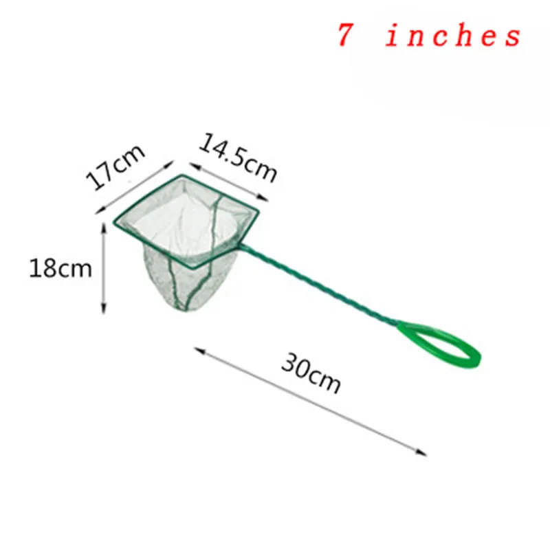 Tragbare 3-12 Zoll Fisch Net Langen Griff Platz Aquarium Zubehör Pfau Garnelen Net Fischernetz Aquarium CleaToolsning – Detail 13