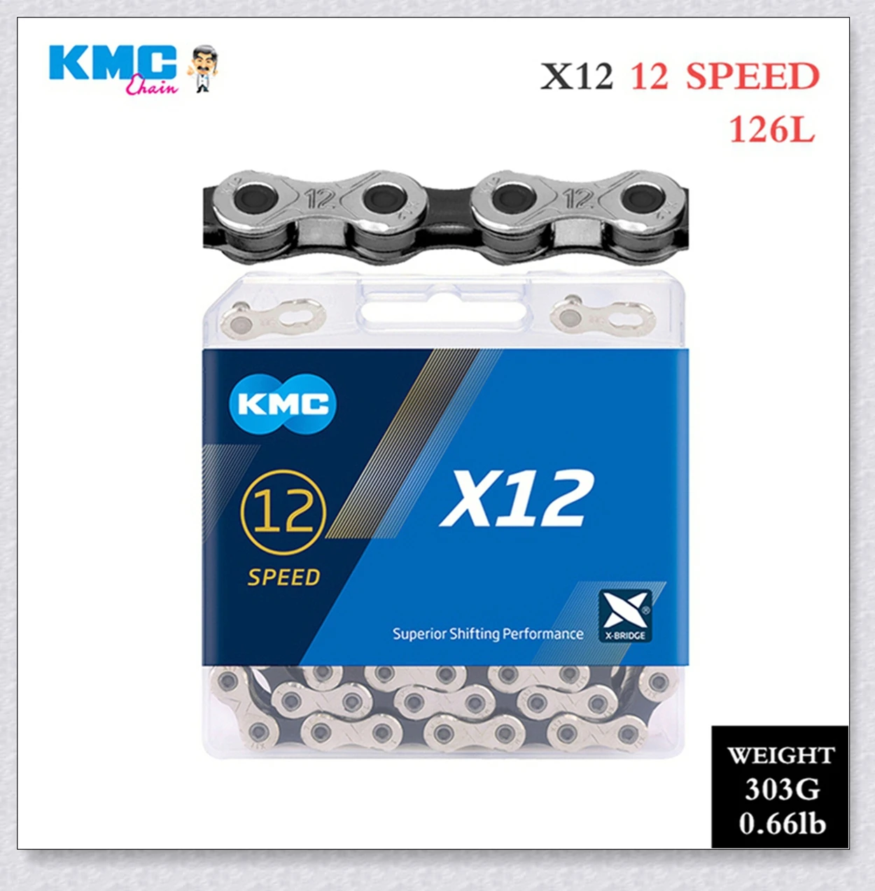 KMC 6 7 8 9 10 11 12 Speed MTB Ketting Racefiets Ketting 116 118 126 Schakels X8 X9 X10 X11 X12 Mountainbike Kettingen voor Shimano
