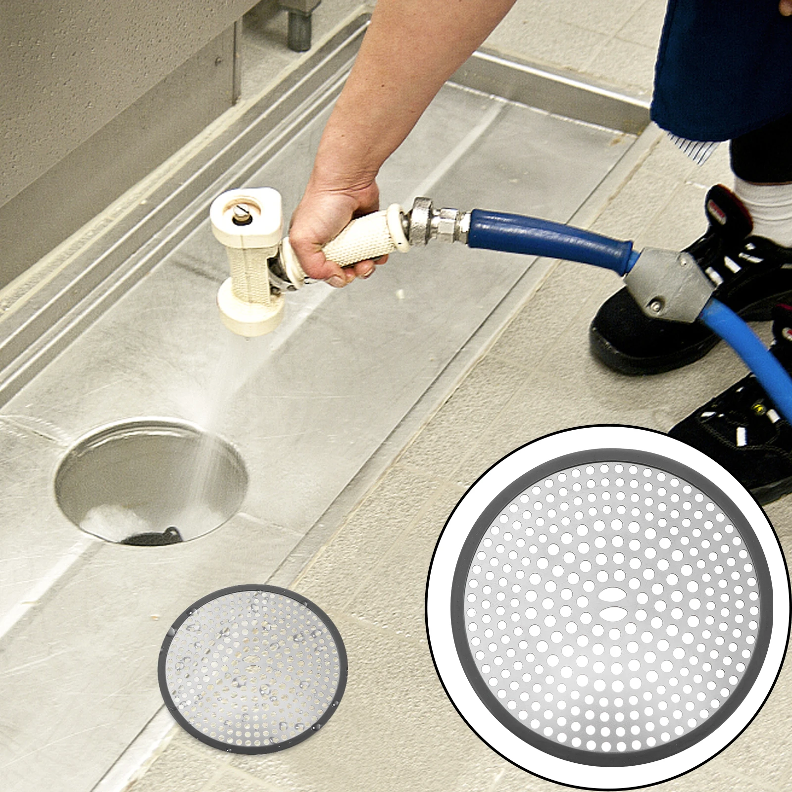 

Stainless Steel Sink Filter Floor Drain Cover Prevents Clogs Hair Catcher Fits Kitchen Bathroom Sinks Wash Basins