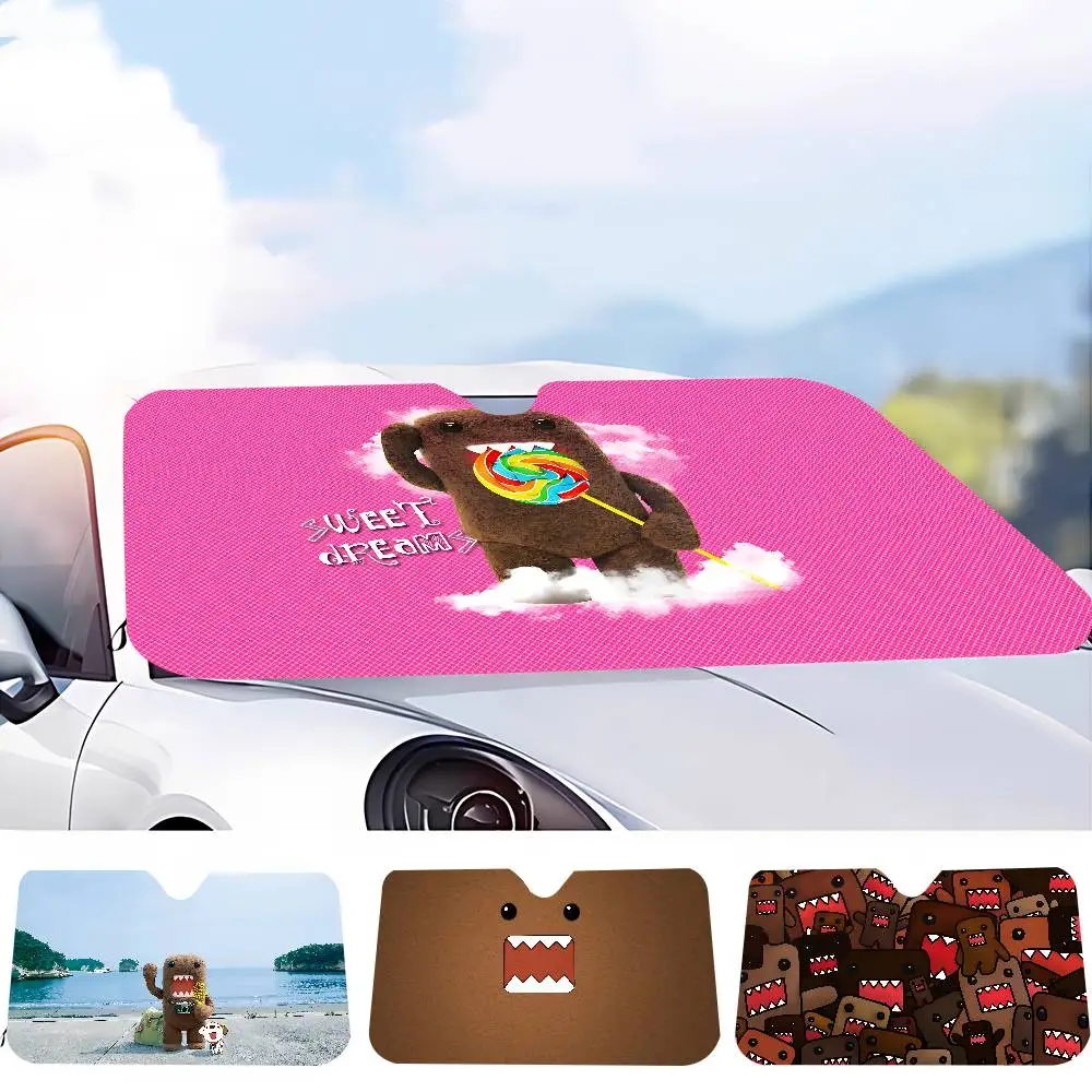 

Милый солнцезащитный козырек на лобовое стекло D-Domo-kun, милый автомобильный передний лобовое стекло 70x130 см, солнцезащитный козырек, теплоотражатель