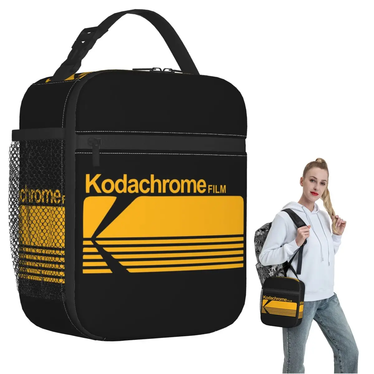 

Термосумка для обедов Kodak Kodachrome для женщин и детей, портативная сумка-ланчбокс для еды