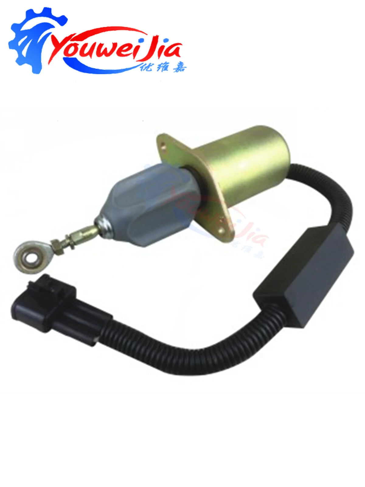 Diesel generator set engine shutdown fuel cut-off solenoid valve iron 37Z36-56010A-12V24V flameout device