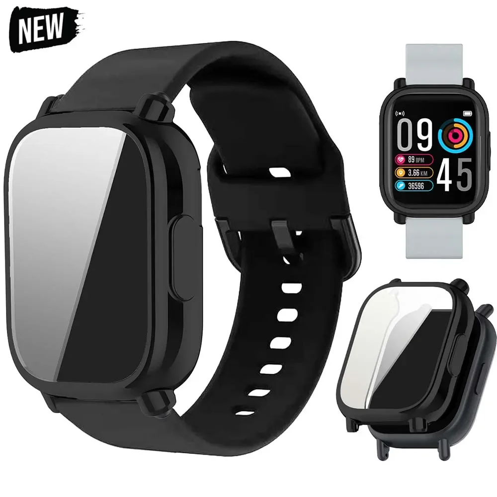 Étui de protection + bracelet en Silicone pour Xiaomi Redmi Watch 5 active/5 Lite, couverture complète d'écran, coque souple en TPU et bracelet de Sport respirant