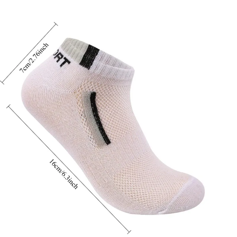 5 Pairs Men Summer Socks Trendy Fashionable Simple Versatile Men Ankle Socks Comfortable Lightweight Breathable Casual Socks