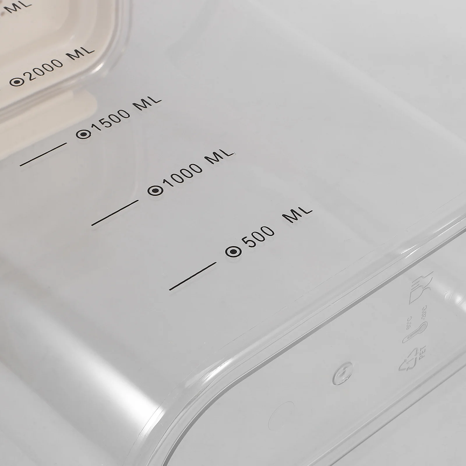 

1pc Airtight Rice Container Large Capacity Transparent Bucket With Lid Kitchen Storage Box Food Canister For Grains Beans Cereal