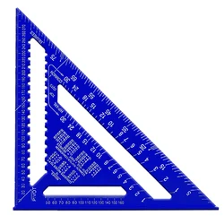 12インチアングル定規メートル/インペリアルアルミニウム合金三角測定定規木工速度正方形三角形分度器