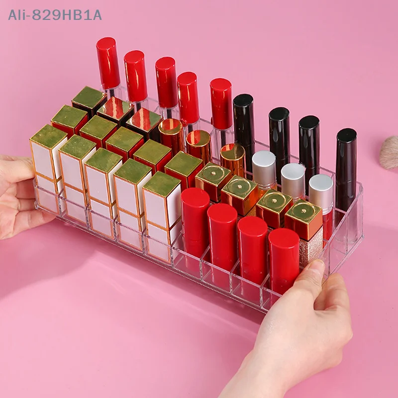 Acrylic Lipstick Storage Box Makeup Brush Display Rack Eyebrow Pencil Storage Rack Cosmetic Sorting Box Desktop Organization