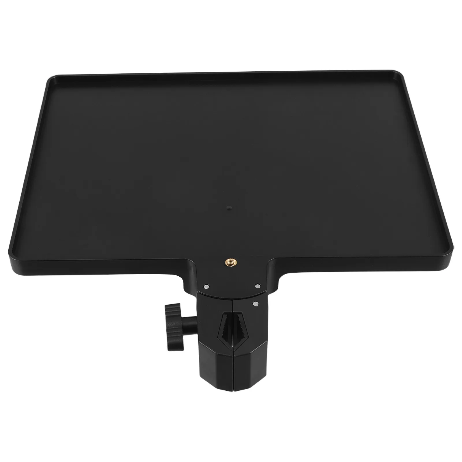 Adjustable Microphone Stand Tray Clamp-On Rack Tray Utility Shelf Firm Rack For Live Streaming Recording Karaoke Desktop Floor