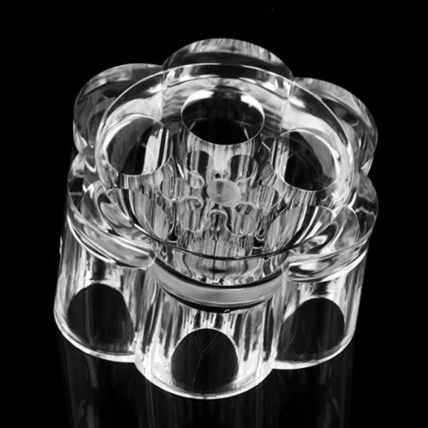 

Clear Acrylic Plum Blossom Makeup Organizer Jewelry Stand for Lipstick Lip Gloss Nail Polish and Beauty Accessories