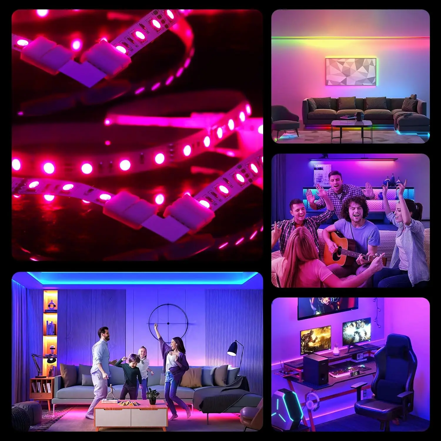 10pcs L Shape 4-Pin LED Connectors for LED Strip Lights 10MM Width Unwired Gapless Solderless Adapter Extension