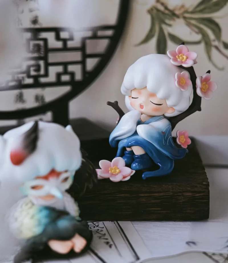 YUMO Chinesische mythologische Figur zum Sammeln, Blindbox, trendiges Spielzeug, Display, Geschenk für Mädchen, versteckte Ausgabe, nationaler Stil
