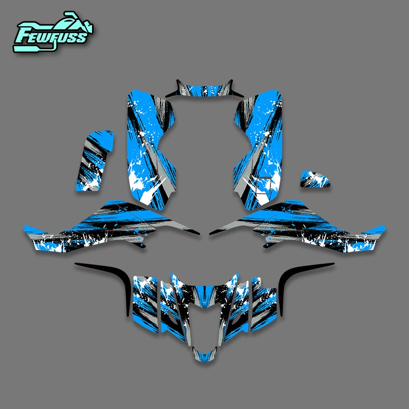 Fewfuss MOTO latest graphics sticker kit compatible with Suzuki LTZ400 2003‑2008 ATV, high quality decals