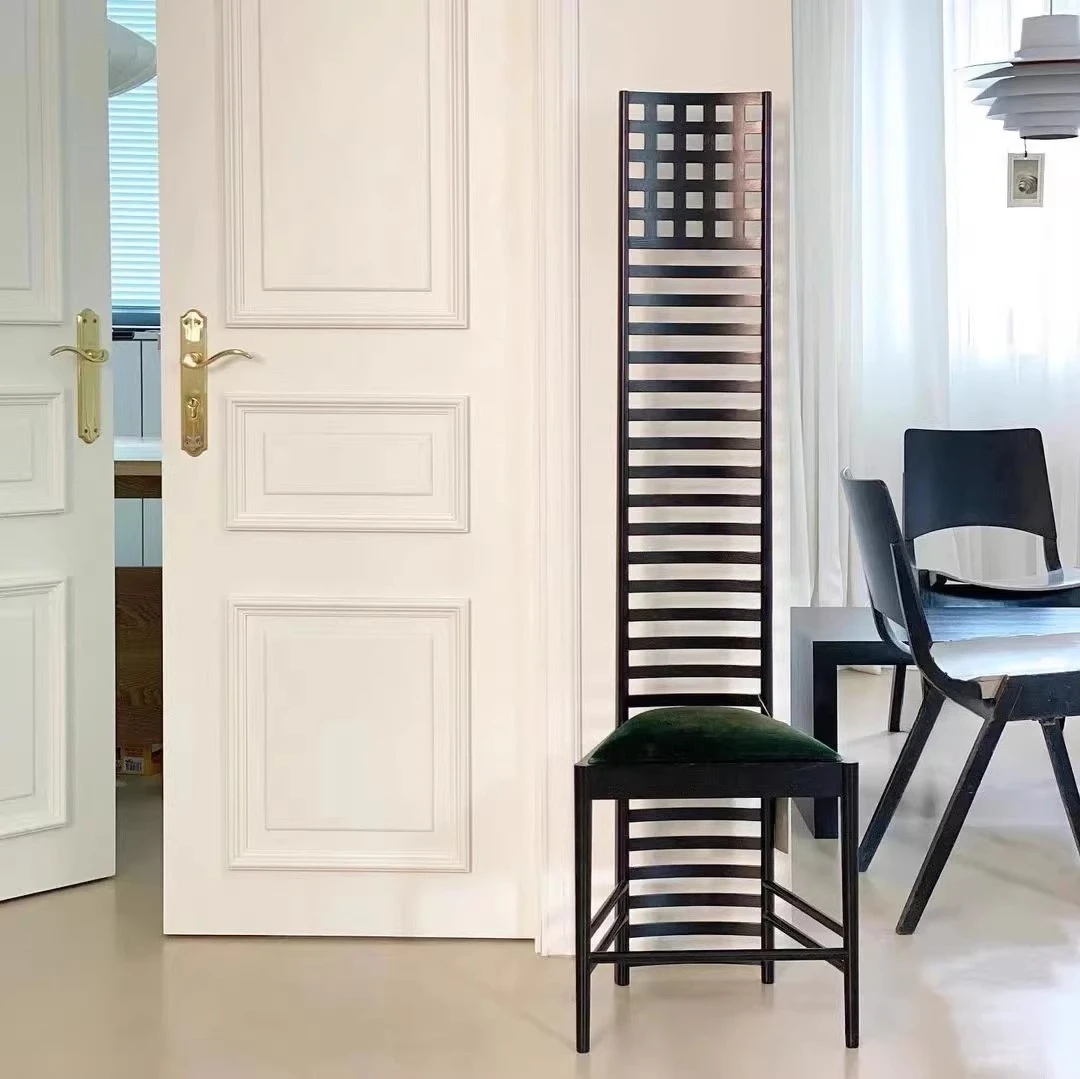 Art chair, classic medieval high back chair, creative living room dining chair, clothing store decoration