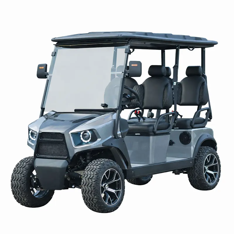 Voiturette de golf électrique haute performance 4 places pour le transport dans les complexes hôteliers et les communautés de golf