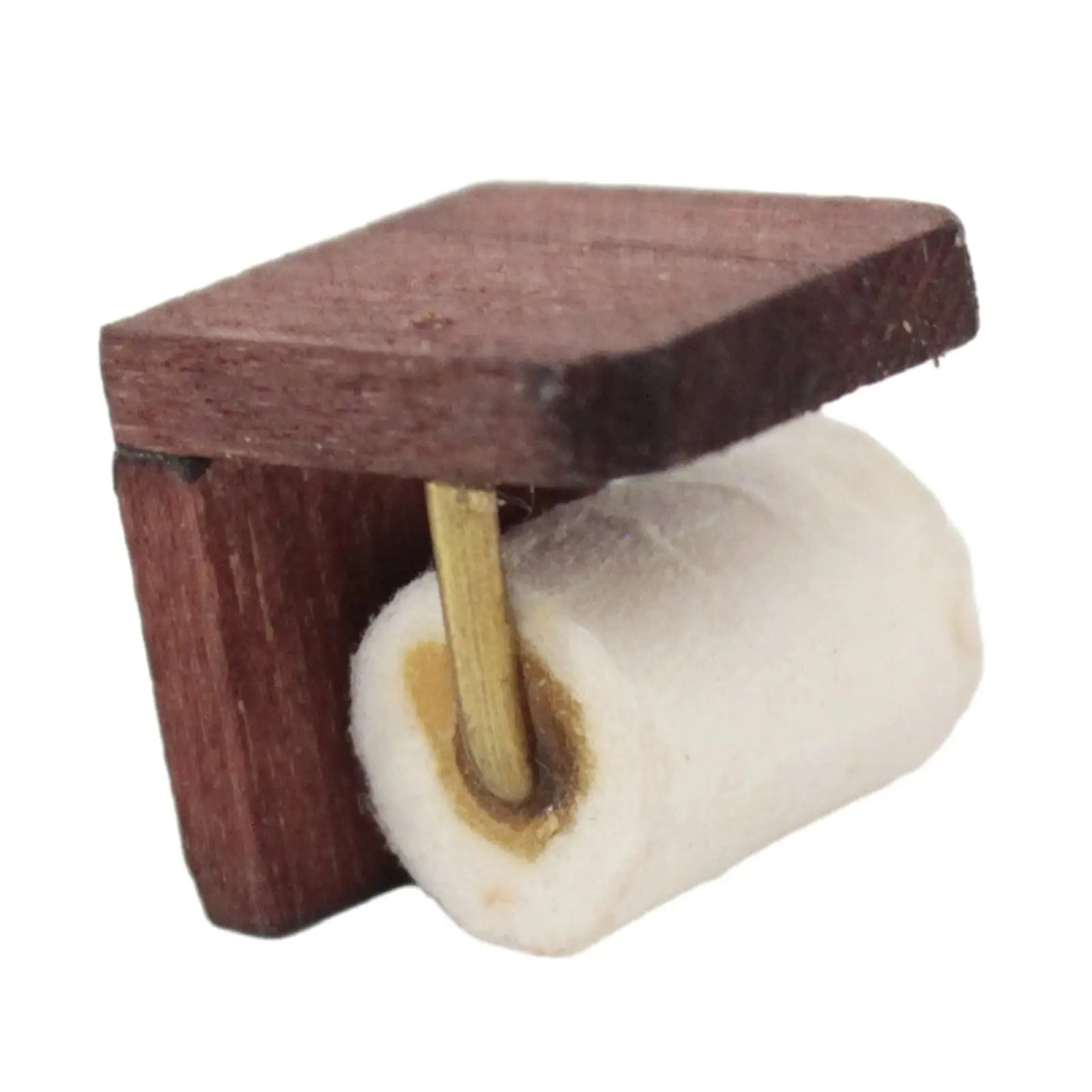 1/12 Dollhouse Toilet Paper Holder Miniature Model Ornaments Multifunctional