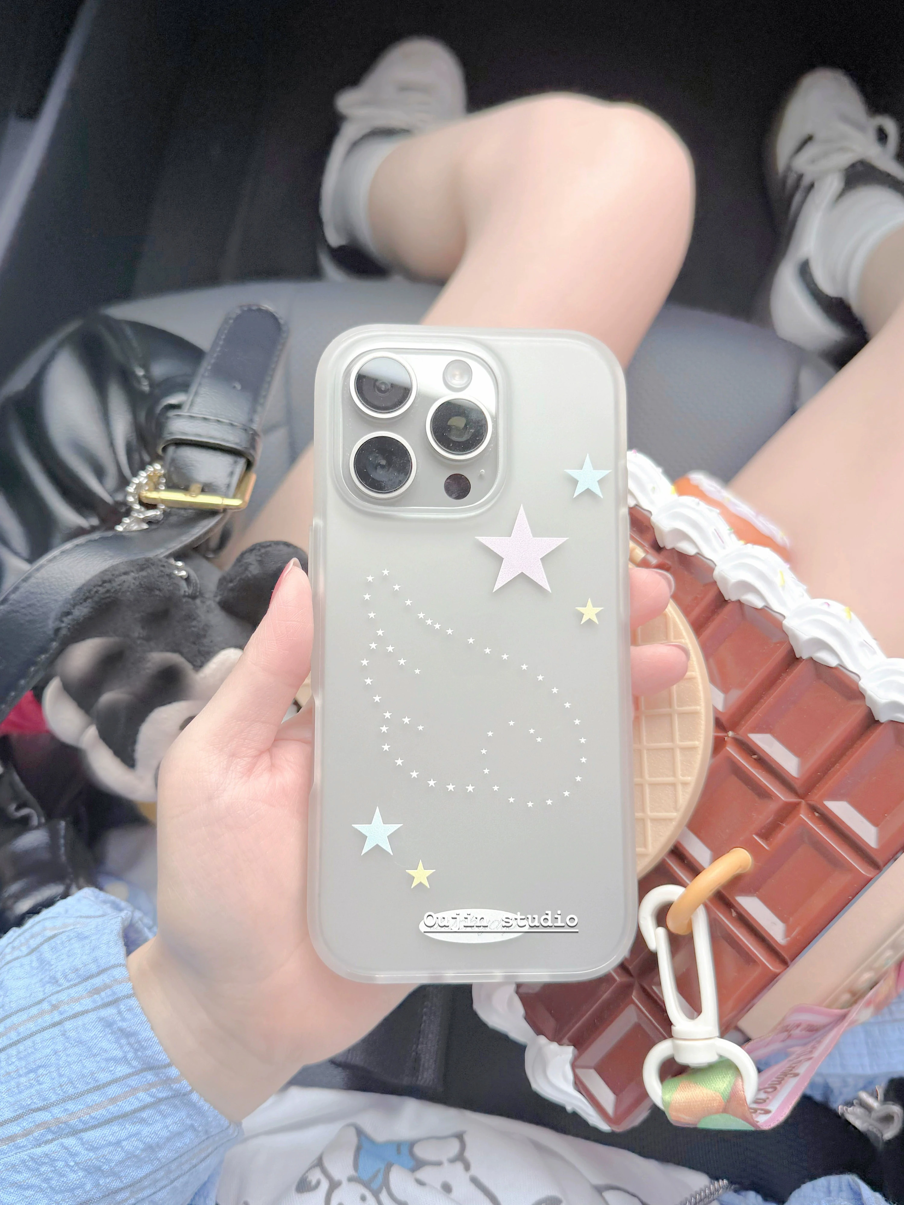 Ins Cute Angel Wing Stars Phone Case For iPhone 17 16 15 14 13 12 11 Pro MAX AIR 16E MINI X XR XS 7 8 Plus Y2K Minimalism Cover - Image 5