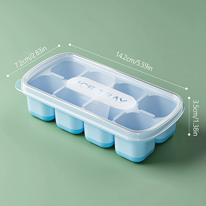 Griglia di ghiaccio per uso alimentare cucina Gadge Ice Case vassoio Maker stampo scatola di immagazzinaggio del ghiaccio congelamento rapido riutilizzabile creativo stampo fai da te