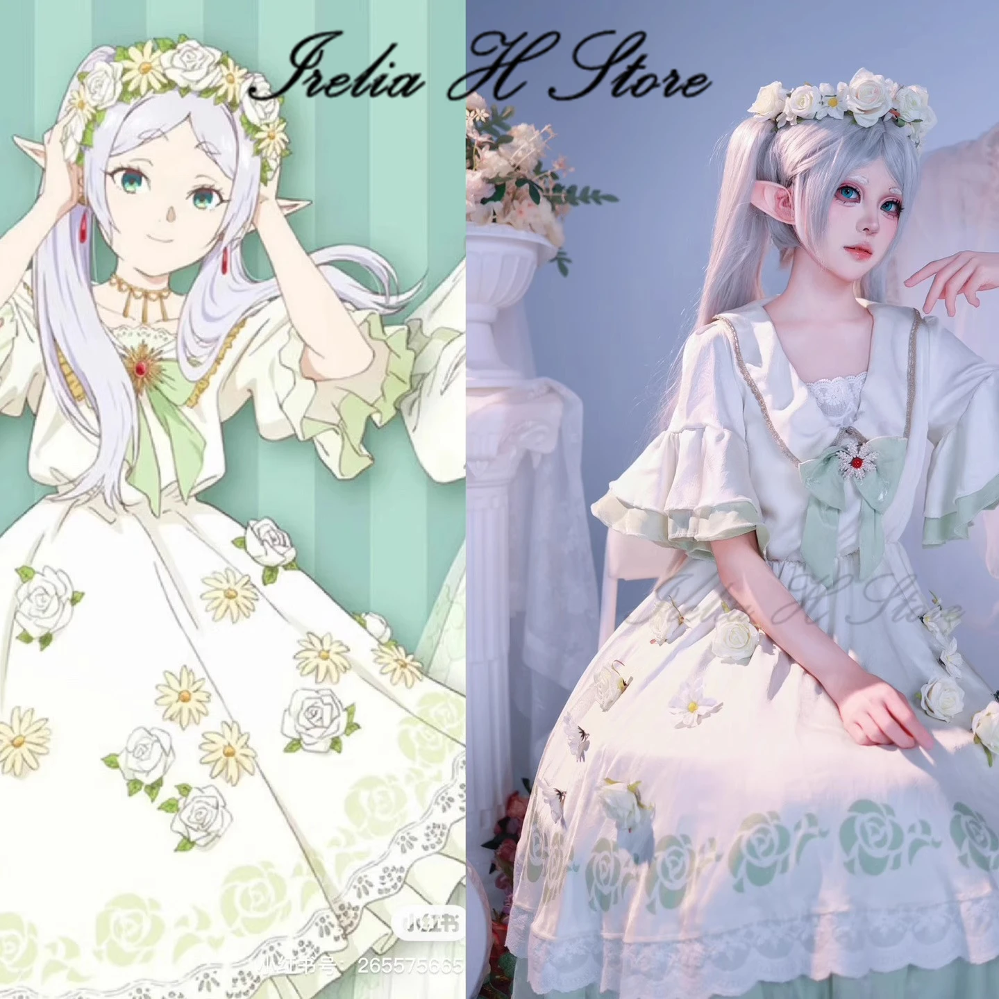 

Irelia H Frieren at the Funeral Frieren Himmel Cosplay Costume Summer lolita dress women