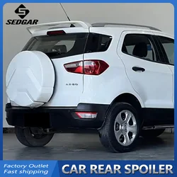 For 2013-2019 Ford EcoSport Rear Spoiler GT Style High Quality ABS Plastic Unpainted Gloss Black Spoiler Trunk Boot Wing Spoiler