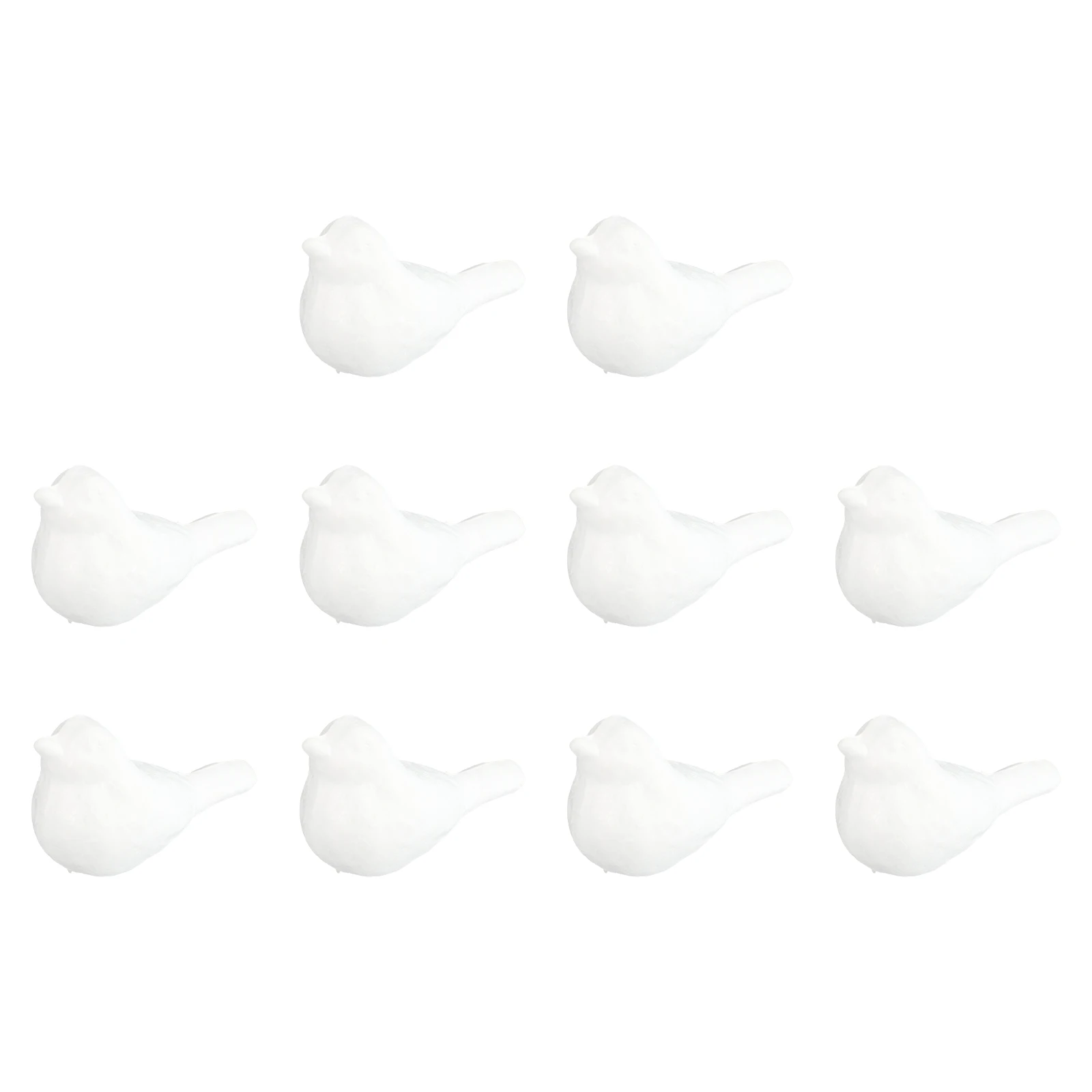 

Foaming Birds Miniature White Body Bird Craft Simulation Christmas Foam Decorative Child Safe Light Fun Creativity