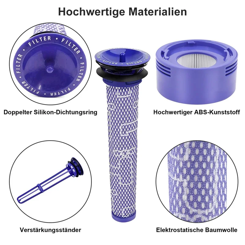 B98A- يستبدل الفلاتر والفلتر المسبق للمكانس الكهربائية المطلقة Dyson V8 V7 Animal، DY-96566101، DY-96747801